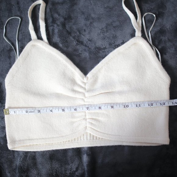 NWOT Matching Ecru Cream Beige Mini Skirt Set. - Picture 8 of 12